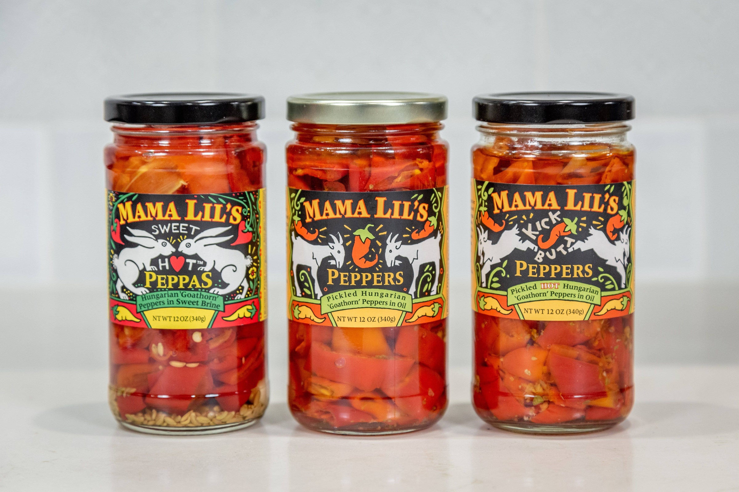 Mama Lil's Sweet Hot Pickled Peppers - 12oz | South Fork Baking
